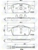 CBP22195 COMLINE Комплект тормозных колодок, дисковый тормоз