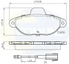 CBP22383 COMLINE Комплект тормозных колодок, дисковый тормоз