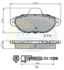 CBP2509 COMLINE Комплект тормозных колодок, дисковый тормоз