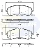 CBP32232 COMLINE Комплект тормозных колодок, дисковый тормоз