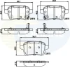 CBP32279 COMLINE Комплект тормозных колодок, дисковый тормоз