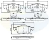 CBP32280 COMLINE Комплект тормозных колодок, дисковый тормоз