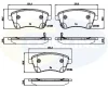 CBP36047 COMLINE Комплект тормозных колодок, дисковый тормоз