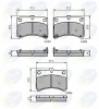 CBP3801 COMLINE Комплект тормозных колодок, дисковый тормоз