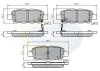 CBP3912 COMLINE Комплект тормозных колодок, дисковый тормоз