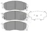 H360A57 NPS Комплект тормозных колодок, дисковый тормоз