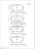 M361I22 NPS Комплект тормозных колодок, дисковый тормоз