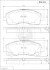 M361I23 NPS Комплект тормозных колодок, дисковый тормоз