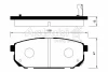 I042-20 ASHUKI by Palidium Комплект тормозных колодок, дисковый тормоз