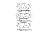 I043-15 ASHUKI by Palidium Комплект тормозных колодок, дисковый тормоз