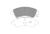 P1-1004 ASHUKI by Palidium Комплект тормозных колодок, дисковый тормоз