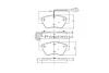 P1-1044 ASHUKI by Palidium Комплект тормозных колодок, дисковый тормоз