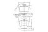 P1-1063 ASHUKI by Palidium Комплект тормозных колодок, дисковый тормоз