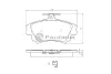 P1-1078 ASHUKI by Palidium Комплект тормозных колодок, дисковый тормоз