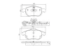P1-1125 ASHUKI by Palidium Комплект тормозных колодок, дисковый тормоз