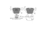 P1-1137 ASHUKI by Palidium Комплект тормозных колодок, дисковый тормоз