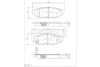 S011-50 ASHUKI by Palidium Комплект тормозных колодок, дисковый тормоз