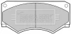 BBP1056 BORG & BECK Комплект тормозных колодок, дисковый тормоз
