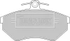 BBP1076 BORG & BECK Комплект тормозных колодок, дисковый тормоз