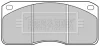 BBP1083 BORG & BECK Комплект тормозных колодок, дисковый тормоз