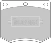 BBP1095 BORG & BECK Комплект тормозных колодок, дисковый тормоз