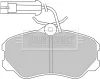 BBP1142 BORG & BECK Комплект тормозных колодок, дисковый тормоз