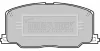 BBP1168 BORG & BECK Комплект тормозных колодок, дисковый тормоз