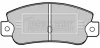 BBP1193 BORG & BECK Комплект тормозных колодок, дисковый тормоз