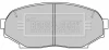 BBP1194 BORG & BECK Комплект тормозных колодок, дисковый тормоз
