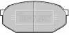 BBP1205 BORG & BECK Комплект тормозных колодок, дисковый тормоз