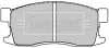 BBP1225 BORG & BECK Комплект тормозных колодок, дисковый тормоз