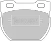 BBP1250 BORG & BECK Комплект тормозных колодок, дисковый тормоз