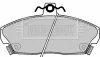 BBP1417 BORG & BECK Комплект тормозных колодок, дисковый тормоз