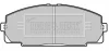 BBP1451 BORG & BECK Комплект тормозных колодок, дисковый тормоз