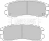 BBP1500 BORG & BECK Комплект тормозных колодок, дисковый тормоз