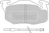 BBP1532 BORG & BECK Комплект тормозных колодок, дисковый тормоз