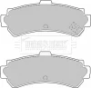 BBP1552 BORG & BECK Комплект тормозных колодок, дисковый тормоз