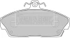 BBP1559 BORG & BECK Комплект тормозных колодок, дисковый тормоз