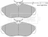 BBP1561 BORG & BECK Комплект тормозных колодок, дисковый тормоз