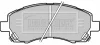 BBP1609 BORG & BECK Комплект тормозных колодок, дисковый тормоз