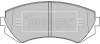 BBP1611 BORG & BECK Комплект тормозных колодок, дисковый тормоз