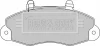 BBP1624 BORG & BECK Комплект тормозных колодок, дисковый тормоз