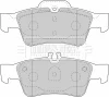 BBP1798 BORG & BECK Комплект тормозных колодок, дисковый тормоз