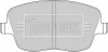 BBP1825 BORG & BECK Комплект тормозных колодок, дисковый тормоз