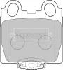 BBP1849 BORG & BECK Комплект тормозных колодок, дисковый тормоз