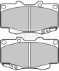BBP2002 BORG & BECK Комплект тормозных колодок, дисковый тормоз