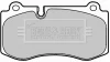 BBP2036 BORG & BECK Комплект тормозных колодок, дисковый тормоз