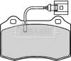 BBP2133 BORG & BECK Комплект тормозных колодок, дисковый тормоз