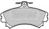 BBP2151 BORG & BECK Комплект тормозных колодок, дисковый тормоз