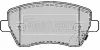 BBP2169 BORG & BECK Комплект тормозных колодок, дисковый тормоз